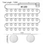 Guirlande lumineuse LED d'extérieur - 40 - 8 modes - Fonctionne avec USB / piles et IP65 - Étanche - Avec minuterie - Pour jardi