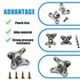 Entretoise d'angle amovible : 20 entretoises d'angle papillon avec 80 vis en acier inoxydable et 1 tournevis, connecteur d'angle