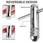 2PCS Clé à Taraud Réglable Avec, Clé à Filetage à Poignée en T, Clé pour Porte-Taraud à Poignée en T, Porte-Taraud Accessoires d