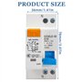 Fi Disjoncteur 1P+N - Montage sur rail DIN - Protection contre les surcharges - Disjoncteur différentiel AC 230 V 30 mA - Avec p
