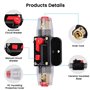 Vaileal Lot de 2 porte-fusibles de voiture 30 A : porte-fusible automatique 12 V 24 V, disjoncteur de voiture avec réinitialisat