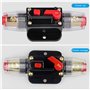 Vaileal Lot de 2 porte-fusibles de voiture 30 A : porte-fusible automatique 12 V 24 V, disjoncteur de voiture avec réinitialisat