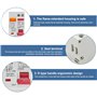 Disjoncteur Fi 16 A, AC 230 V 30 mA C16 1P+N, protection contre les surcharges, disjoncteur différentiel, disjoncteur différenti