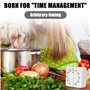 Lot de 4 minuteurs de cuisine mécaniques : 60 minutes avec alarme puissante, minuteur mécanique de cuisine, compte à rebours Min