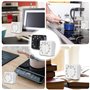 Lot de 4 minuteurs de cuisine mécaniques : 60 minutes avec alarme puissante, minuteur mécanique de cuisine, compte à rebours Min