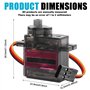 10pcs Servo Moteur Engrenage Métal Engrenages : Servo MG90S Micro Servo Moteur Compatible avec Arduino, Servo Engrenage Entièrem