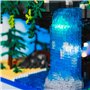 CIJINAY Piscine de Fleurs de pêcher Architecture Maquette Set de Construction, 3320 Pcs Micro Mini Nano Blocs de Construction Mo