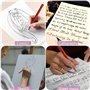 XCSJ 10 Pcs Porte Stylos Manga Calligraphie Stylos de Calligraphie Kit Manga avec 1 Porte Stylos et 9 Plumes, Porte Stylos Dip C