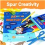 Mimtom Kit de Pochoirs à Dessiner pour Enfants | Kit de 51 Pochoirs Arts Plastiques avec plus de 240 Formes Inspirantes pour Lib