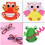 FANGZIDM 500 Pièces Yeux en Plastique Mobiles Autocollant Wiggle Eyes 4mm -12mm pour Bricolage Scrapbooking Jouets Accessoires