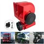 QWORK® 12V 150db Klaxon de voiture double tonalité avec klaxon électrique de relais automobile, car horn pour moto de voiture de