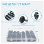 KUBOWAI Lot de 200 œillets de Câble en Caoutchouc, œillets en Caoutchouc Noir, Joints de Prise pour Protéger Les Fils, connecteu