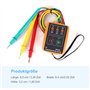 RUIZHI 3 Phase AC60V ~ 600V Appareil de Mesure Vérificateur de Rotation Testeur de, SM-852B équipé de Pinces Crocodiles et d'un 