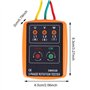 RUIZHI 3 Phase AC60V ~ 600V Appareil de Mesure Vérificateur de Rotation Testeur de, SM-852B équipé de Pinces Crocodiles et d'un 