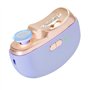 Coupe-ongles électrique 2 en 1 avec lumière LED et stockage des restes d'ongles