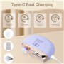 Coupe-ongles électrique 2 en 1 avec lumière LED et stockage des restes d'ongles, coupe-ongles automatique pour enfants, adultes,