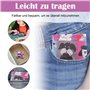 YzmrBdqc Grands sacs de courses réutilisables, Doggies - Pliable - Sac imperméable - Léger - Séchage rapide - Résistant à la déc