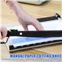 Massicot A4 - Massicot à levier professionnel A4 - Capacité de 16 feuilles - Parfait pour cardstock, carton, vinyle, artisanat e