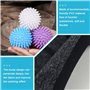 SPORWAY Boules de Séchage: 9 pièces Boules de Lavage, Boules de Séchage Réutilisables, pour Nettoyage des Vêtements à Domicile (