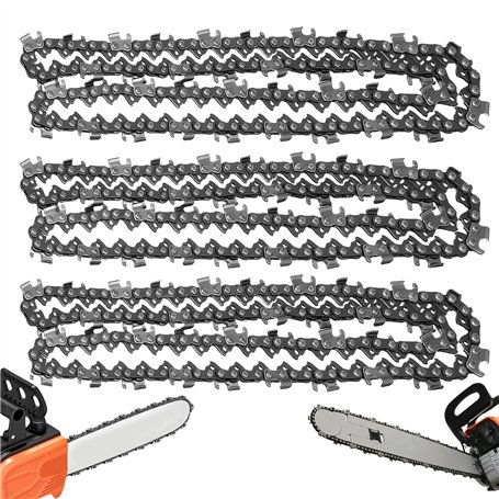 Sporgo Lot de 3 chaînes de tronçonneuse 30 cm 3/8" 1