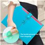 Sporgo Lot de 4 trieurs A4 : porte-documents avec 5 compartiments, extensible, porte-documents A4 avec étiquettes, grande capaci