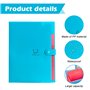 Sporgo Lot de 4 trieurs A4 : porte-documents avec 5 compartiments, extensible, porte-documents A4 avec étiquettes, grande capaci