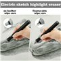 Nizirioo Lot de 2 Gommes Électriques Automatiques à Piles Avec 124 Rechanges - Kit Pour Crayons, Dessin, Apprentissage, Bureau