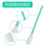 Nizirioo Lot de 100 bâtonnets de nettoyage pour soins bucco-dentaires en microfibre stérile et sans poussière pour appareil phot