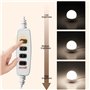 Lumière De Miroir à Led Dimmable Hollywood Lights: Lampe De Miroir De Maquillage Avec Interrupteur 3 Couleurs, Lumière De Maquil