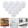 Lumière De Miroir à Led Dimmable Hollywood Lights: Lampe De Miroir De Maquillage Avec Interrupteur 3 Couleurs, Lumière De Maquil