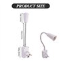 Leikurvo Lot de 3 douilles de lampe E27 : douille de lampe E27 sans câble avec interrupteur Prise UE 23 cm Culot E27 Prise 360° 