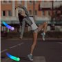 Lot de 2 balles de poï LED lumineuses avec couleurs arc-en-ciel et effet stroboscopique, pour débutants et professionnels, balle