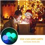 Lot de 2 balles de poï LED lumineuses avec couleurs arc-en-ciel et effet stroboscopique, pour débutants et professionnels, balle