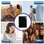 Lot de 200 sachets hygiéniques pour serviettes hygiéniques - 10 cm x 15 cm - Épais - Noir féminin - Pour tampons - Pour le quoti