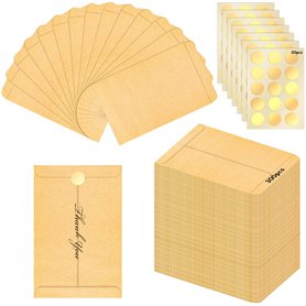 Lot de 300 petits sacs en papier kraft marron de 6 x 10 cm - Petits sacs en papier kraft - Petits sacs en papier kraft à remplir