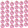 Lot de 30 petites boules à facettes roses de 3 cm - Mini boules disco - Décoration pour sapin de Noël