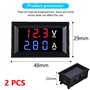 28" : DC 0-100 V 50 A Ampèremètre avec shunt LED Double affichage de couleur rouge