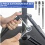 Extension de 1/2 Pouce: 3 Pièces Clé à Douille (3, 5, 10 Pouces), Jeu d'extension pour Clé à Douille Carré en Acier au Chrome Va