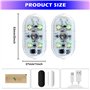 4 pcs Magnétique LED Tactile Lumière 7 Couleurs Réglable Intérieur Ambiance Éclairage pour