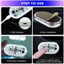 Éclairage d'intérieur LED de Voiture, 4 pcs Magnétique LED Tactile Lumière 7 Couleurs Réglable Intérieur Ambiance Éclairage pour