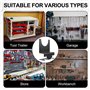 Lot de 2 supports muraux pour meuleuse d'angle en acier au carbone - Pour toutes les marques - Accessoires pour tailleur, poliss