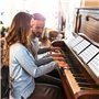Molbory Classeur de partitions à 6 pages - Pliable - Classeur de musique - Format A4 - Format A4 - Classeur de fichiers de musiq