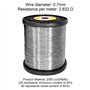 Fil de coupe de 10 m de diamètre 0,7 mm - Fil de coupe à chaud pour polystyrène - Fil chauffant - Fil chaud - Fil de coupe therm