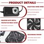 Ventilateur de boîtier 120 mm, ventilateur PC 220 V avec contrôle de vitesse, ventilateur à double roulement à billes, ventilate