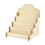 GBKDQQ Présentoir à cartes en bois avec support à 4 niveaux