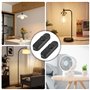 Lot de 2 variateurs d'intensité LED 3-100 W, 220-240 V pour lampes LED, intensité variable de 0 % à 100 % pour lampes à incandes
