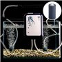 Lot de 2 pierres à air pour aquarium - 10 cm - Grand diffuseur de bulles d'air Airstones - Tuyau de 4 mm/6 mm - Pierre à gazéifi