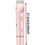 Rasoir Intime 2 En 1 Pour Femme, Rasoir Électrique Sans Fil Pour Femme,Tondeuse Maillot Femme, pour Le Corps, Les Aisselles, Le 