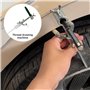 GOMETY Outil de marquage de roue de voiture - Outil de marquage de roue avec marqueur de carrosserie - Outils de marquage de car