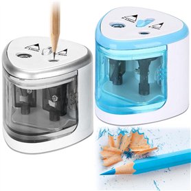 BAIFULAI Taille-Crayon Électrique: Taille-Crayon À Piles Double Trou Pour Crayons de 6-12mm